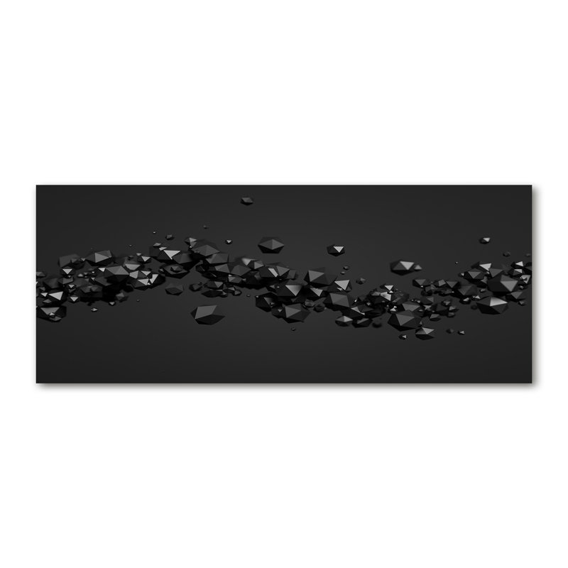 3D Abstraction - Print, Glass, 70cm H x 100cm W x 4cm D