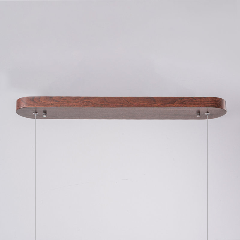 1-Light Led Farmhouse Wood Kitchen Island Pendant Light