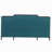 62" TV Stand, Buffet Sideboard Cabinet, Teal Blue