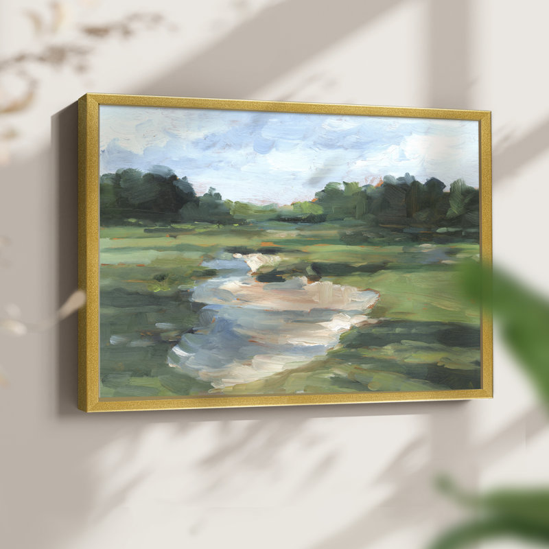 Golf Course Study I -Framed Print - Restickable, 16" H x 20" W