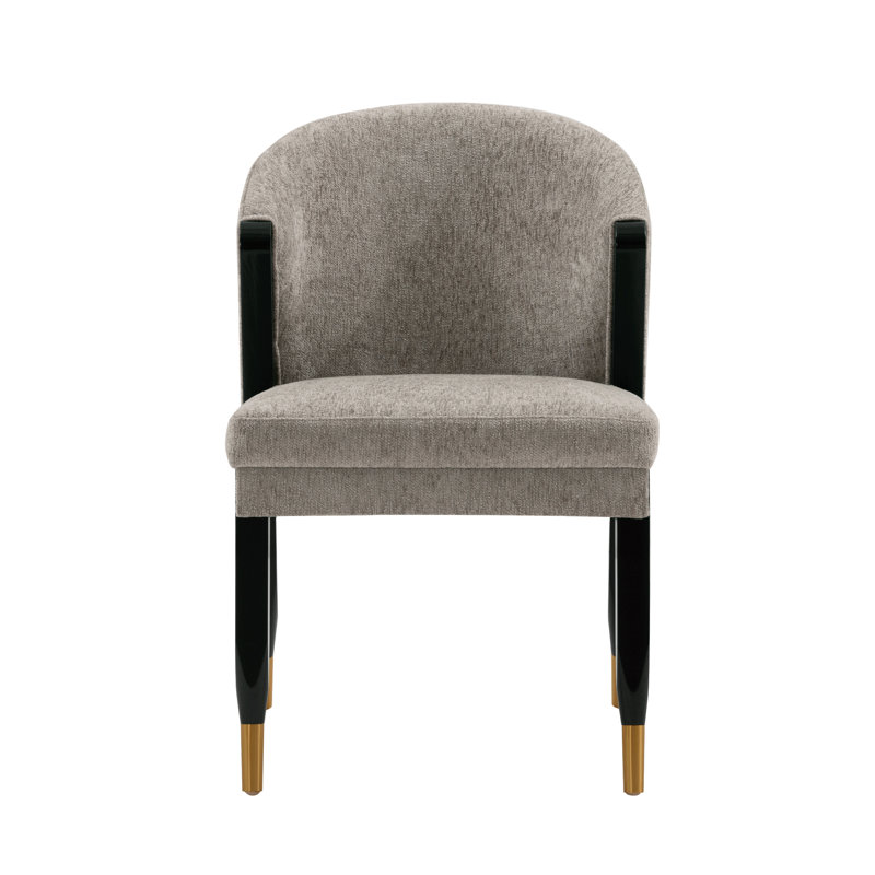 Lepine Chenille Side Chair Dining Chair, 1, Stone