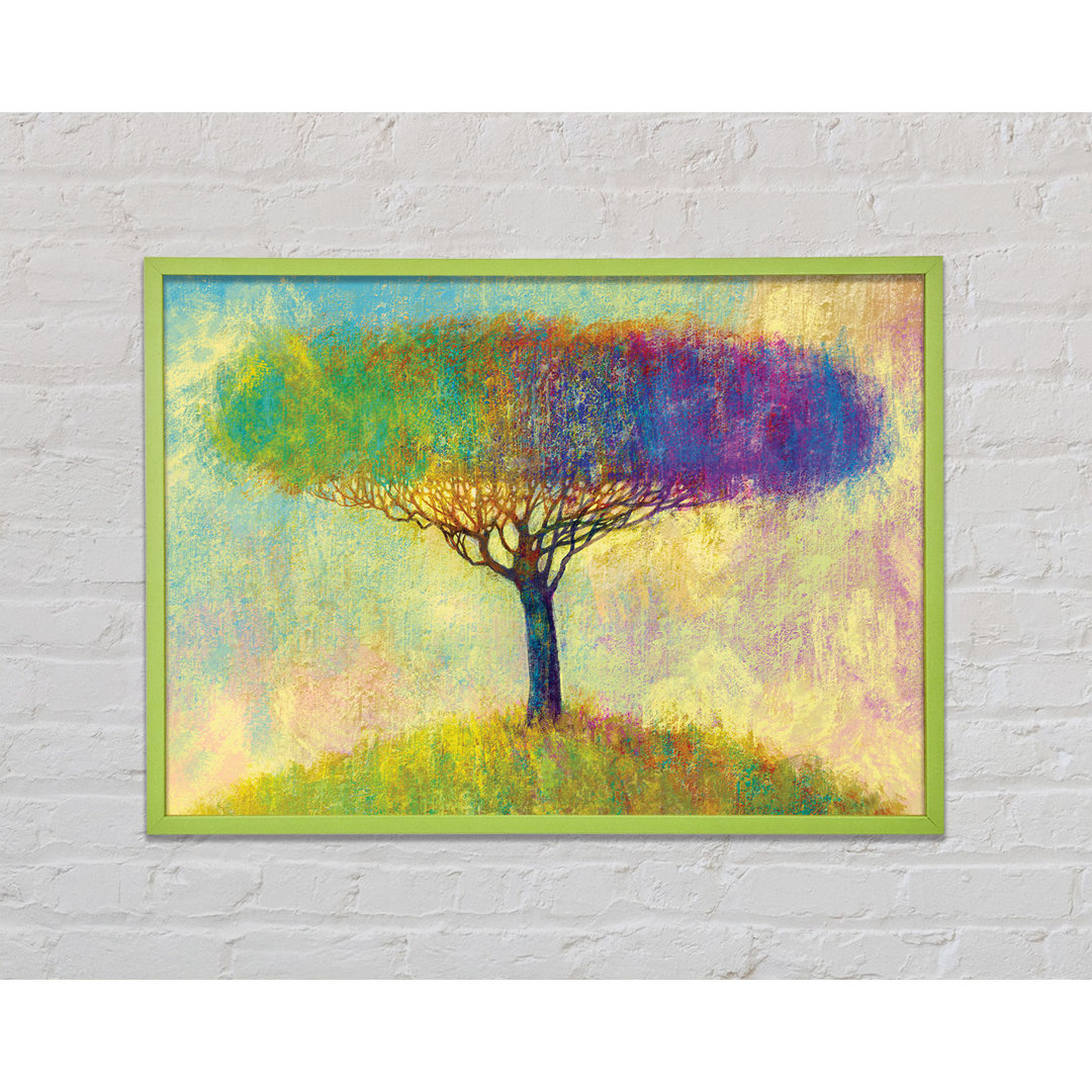 Amabelle The Yellow To Blue Tree - Einzelne Bilderrahmen Kunstdrucke