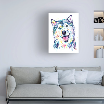Lisa Whitehouse Siberian Husky  Canvas Art