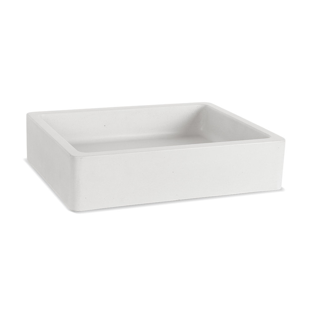 Newterra Handmade Concrete Rectangular 19.62'' L Vessel Bathroom Sink LACAVA Sink 