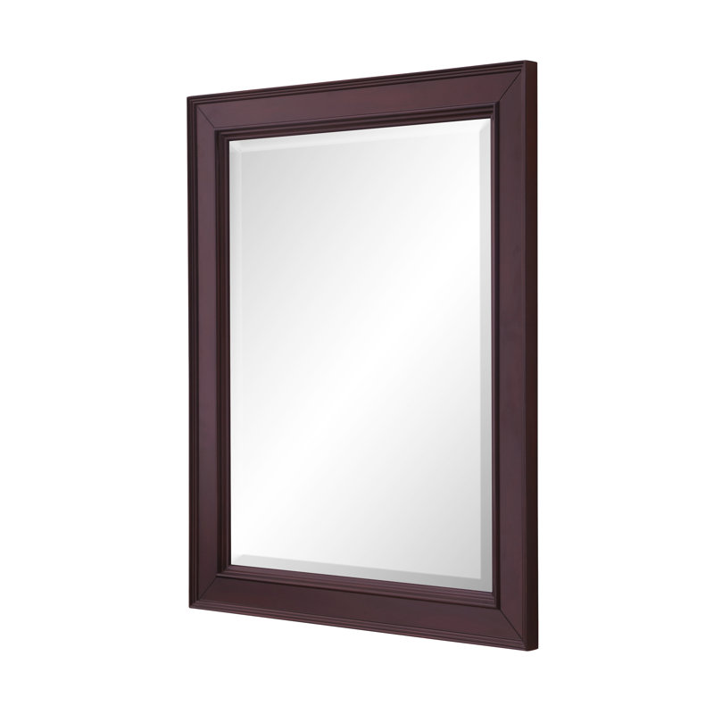 Bernardi Wood Flat Wall Mirror, Chocolate