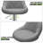 Calvyn Adjustable PU Leather Bar Stool Swivelling Counter Stool With Backrest Footrest-1230355134-1258321398
