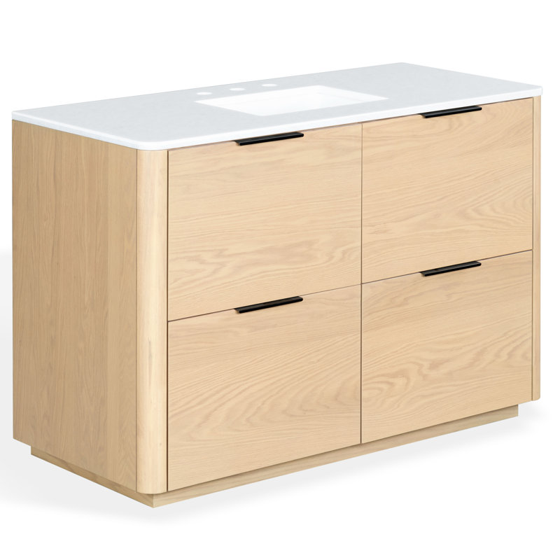 Meuble-lavabo simple 48 po Tahani, Naturel