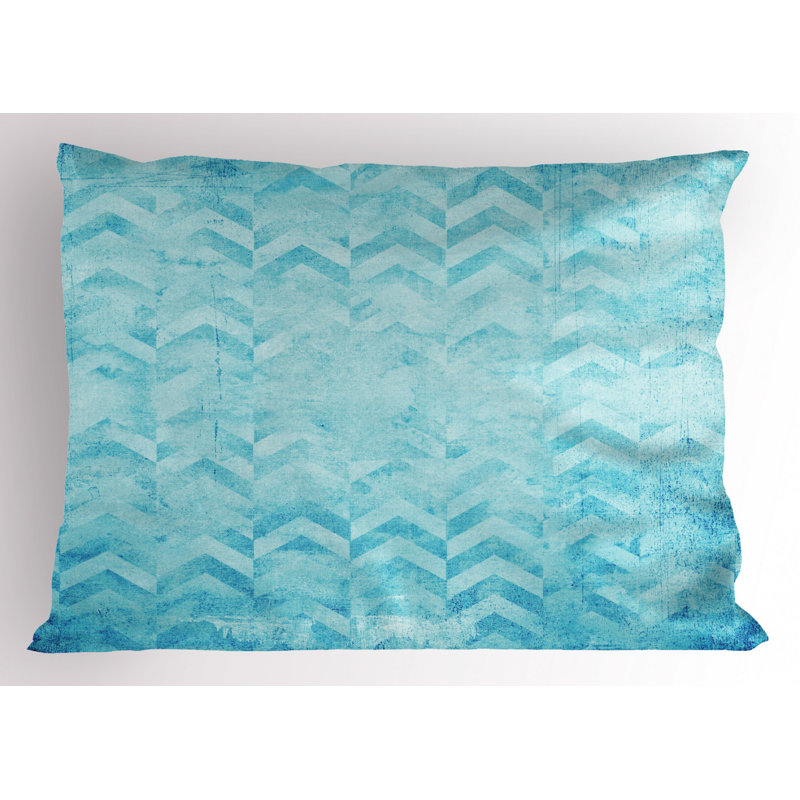Polyester Chevron Sham Set, Queen