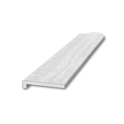 FlexStone 3" x 95" Standard Trim with 3/8" Lip in Silver Strata