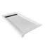 Base de bac de douche en acrylique 60 po x 32 po avec finition antidérapante et couvercle de drain linéaire noir mat-111530889-99863937