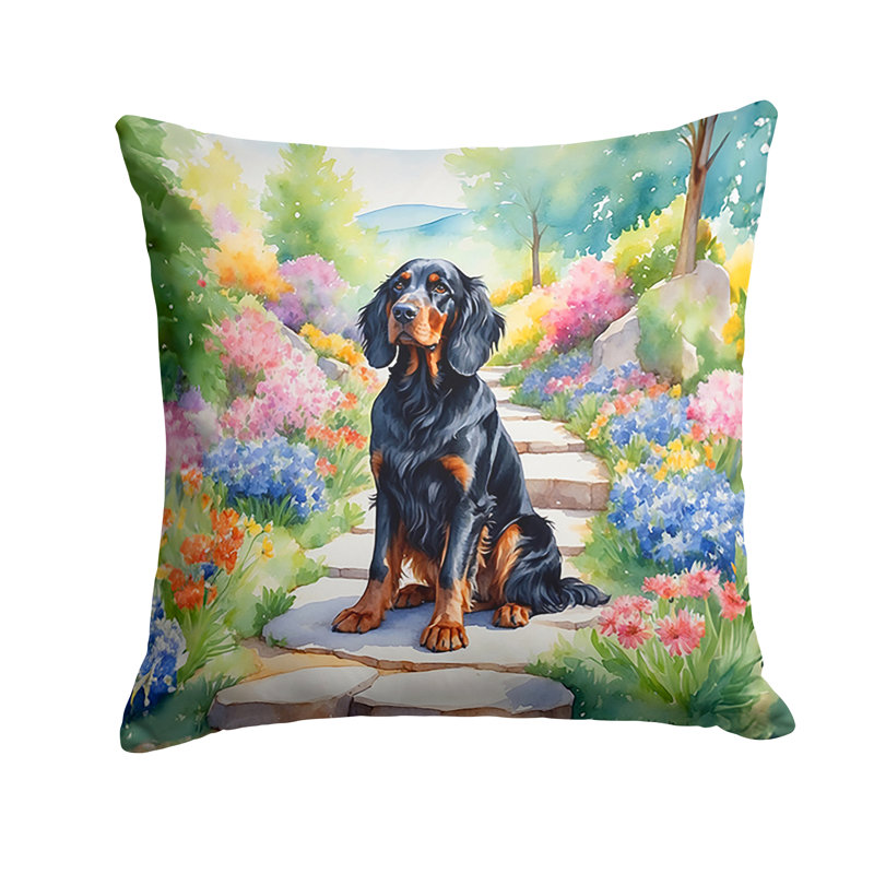 Coussin décoratif intérieur / extérieur Spring Path, H 18 po x l 18 po