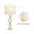 Hallye 30.25" Crystal Gold/Clear Table Lamp Set