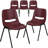 Keaton Plastic Stacking Shell School Chairs-31020522-31020523-127848354