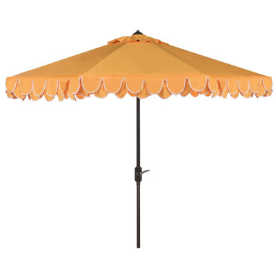 Outdoor Uv Resistant Elegant Valance Manual Tilt Umbrella