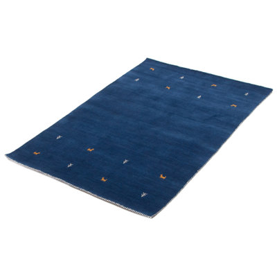 Kashkuli Gabbeh Blue Rug 4'7" x 6'4"