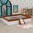 Upholstered Daybed Frame With Fence And Stairs-122526766-122526768