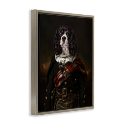 Cadre flottant pour chien Kilted Companion, design par Kelley Parker