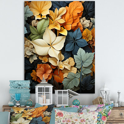 Feuilles d'automne, palette en sourdine - impression