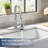 Kitchen Faucet With Pull Down Sprayer And 4 Spraying Modes Commercial 1 Or 3 Hole Kitchen Faucets With Locking Buckle For Farmhouse Rv Bar Sinks