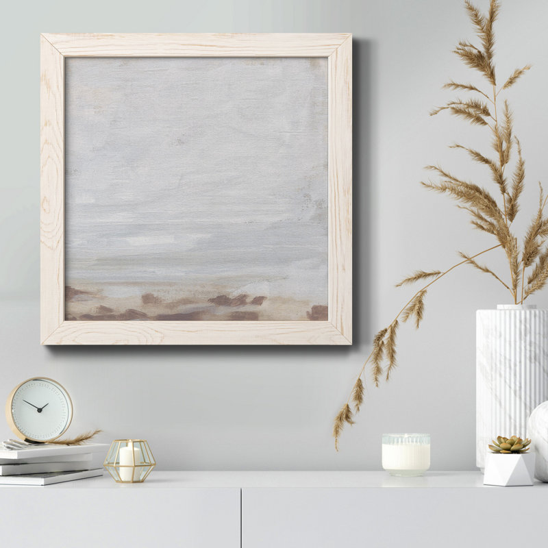 " Neutral Breakers I " Painting Print, White, 31.5" H x 31.5" W x 1" D