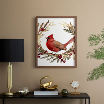 «Christmas Holiday Art CMXLII», reproduction d'art encadrée - bois massif