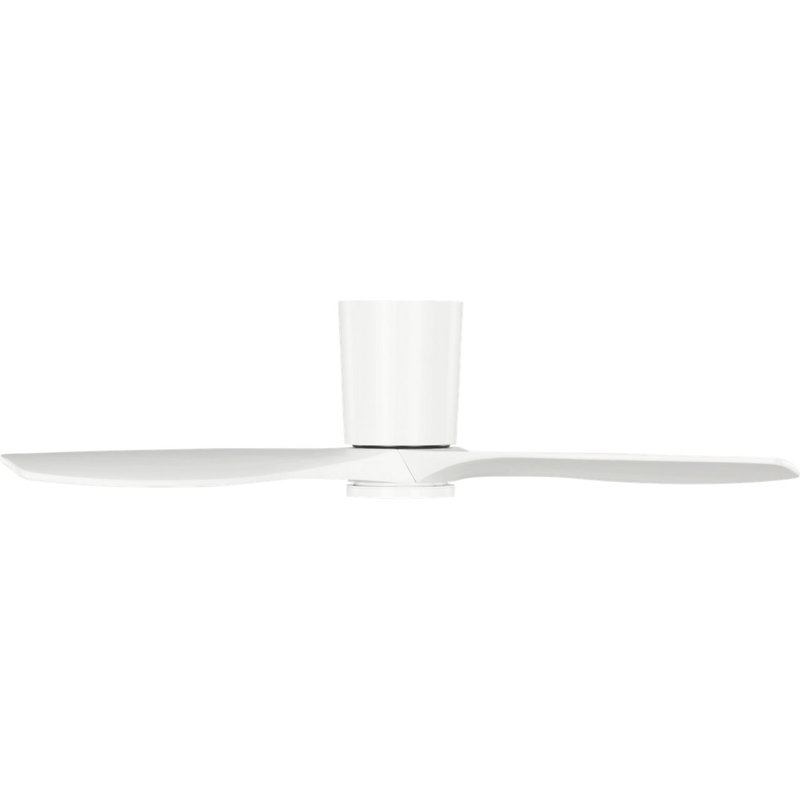 Seyra Smart Hugger LED Ceiling Fan, Matte White, Matte White, 44" Wide