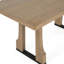 Table de salle à manger rectangulaire Farmhouse - 4 à 6 places - Panneau de fibres à densité moyenne-2073604447