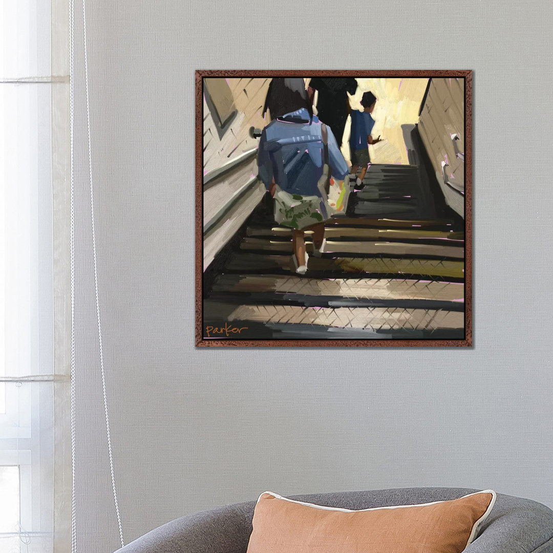 The Tube von Teddi Parker - Floater Frame Gallery-Wrapped Canvas Giclée on Canvas