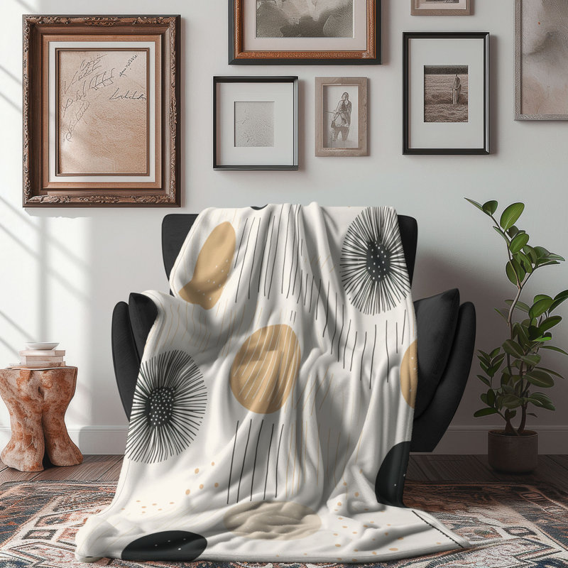 Style neutre - couverture en sherpa de qualité supérieure 1 pièce, L 60 po x L 80 po