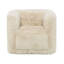 Fauteuil pivotant beige - Coussins de siège de soutien sable avec mécanisme de qualité