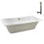 Baignoire de trempage en acrylique 60 po x 32 po-97545312