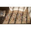 Tapis de couloir crocheté brun