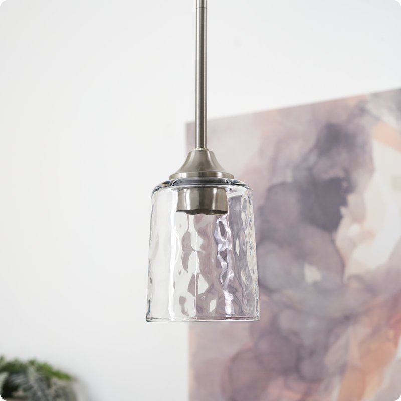 Abat-jour cylindrique en verre transparent Doninique H 5,75 po x l 4,5 po (à visser)