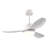 Best-Selling 42-Inch Modern White Ceiling Fan With Light, Featuring 3 ABS Plastic Blades, Remote Control Operation, Reversible DC Motor, And Dimmable LED Lighting.-1963676076-1963676067