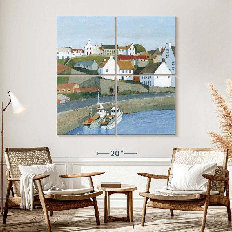 Gillard Old Coast Town I, H 57 po x l 57 po