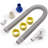 XtremepowerUS Automatic Swimming Pool Accessory for Inground & Above Ground Pools with Hose Set