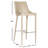 Bohy Upholstered Counter Stool with Metal Frame-1312137414