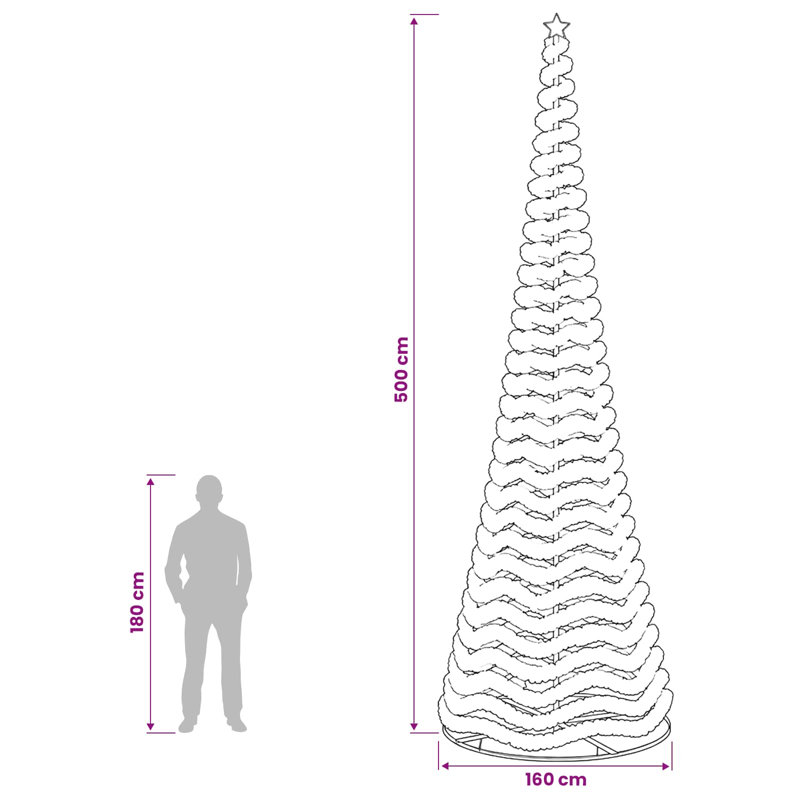 Christmas Tree, 500 cm, Warm White