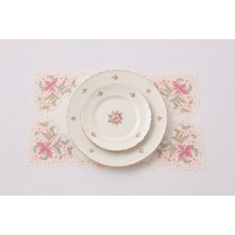 Albaugh Polyester Embroidered Rectangle Placemat