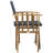 Woodacre Wood Premium All-Weather Wicker Outdoor Folding Dining Armchair-1176540197
