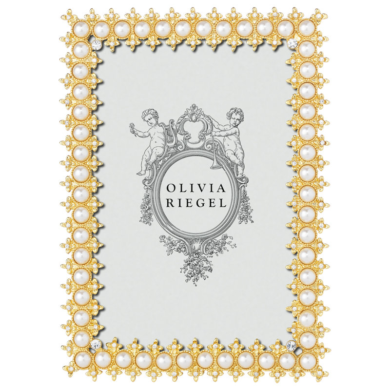 Pearl Metal Picture Frame, Gold, 5" x 7"