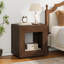 Table de bout rustique industrielle avec station de charge, lumières DEL et tablette de rangement | Idée de cadeau