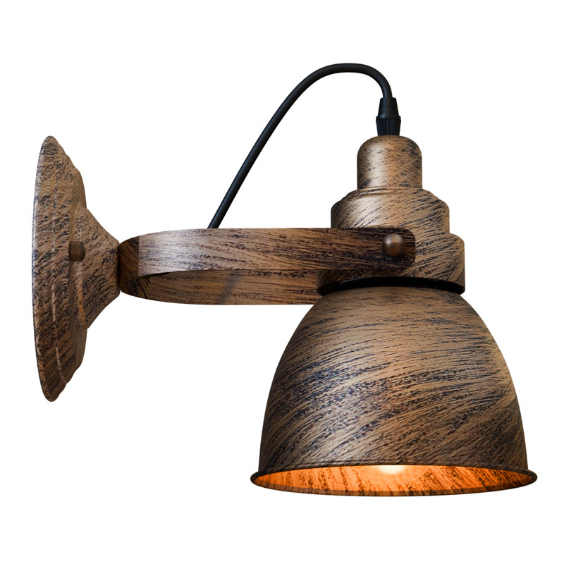 Amilah Armed Sconce, Brushed Copper