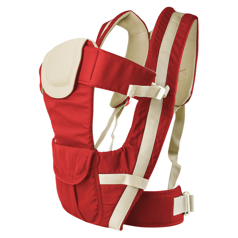Porte-bébé respirant et ajustable, Rouge