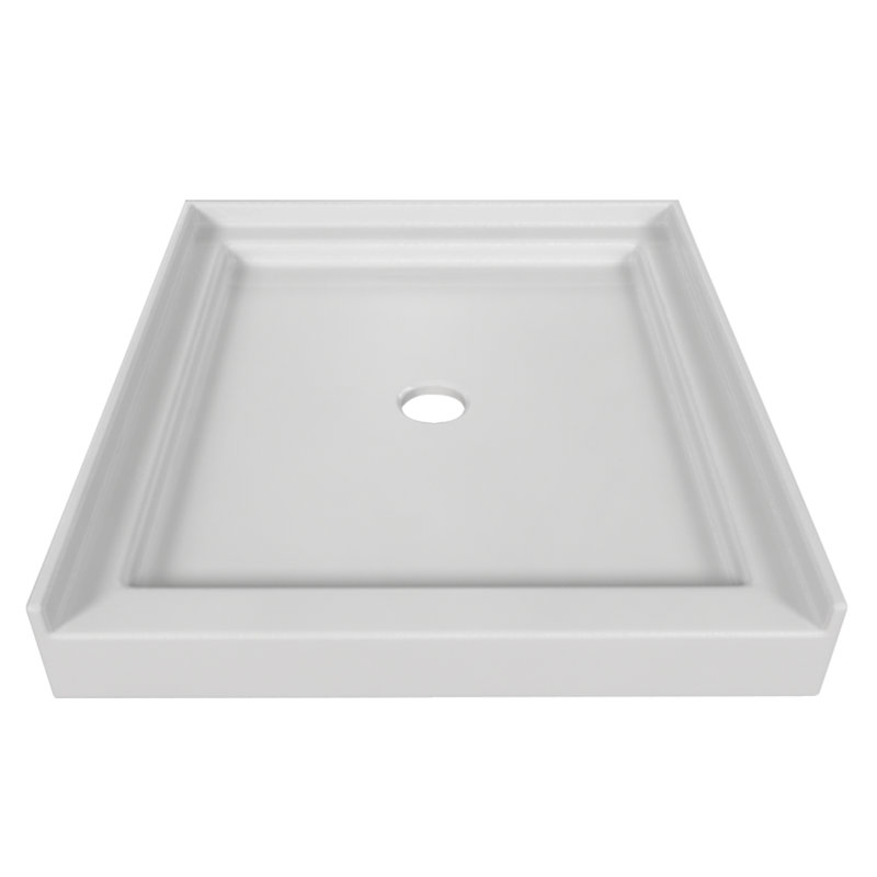 Base de douche à seuil simple l 32 po x P 36 po Signature, Blanc