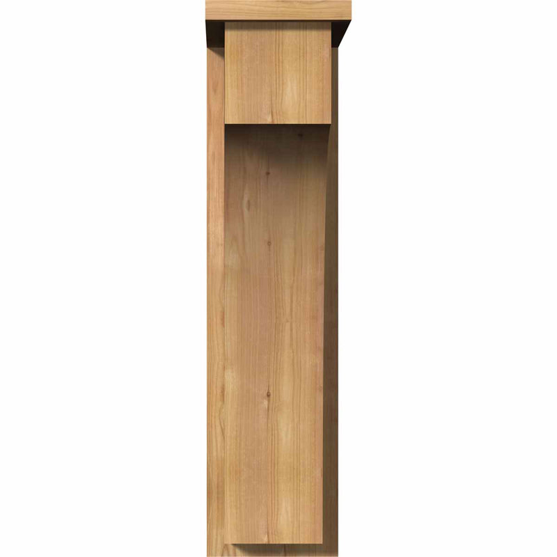 Corbeau Huntington avec plaque arrière, H 30 po x l 7,5 po x P 14 po, Cèdre rouge, Lisse