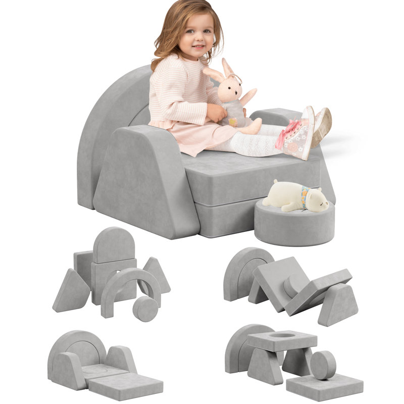 Children's Sofa / Sectional, Grey