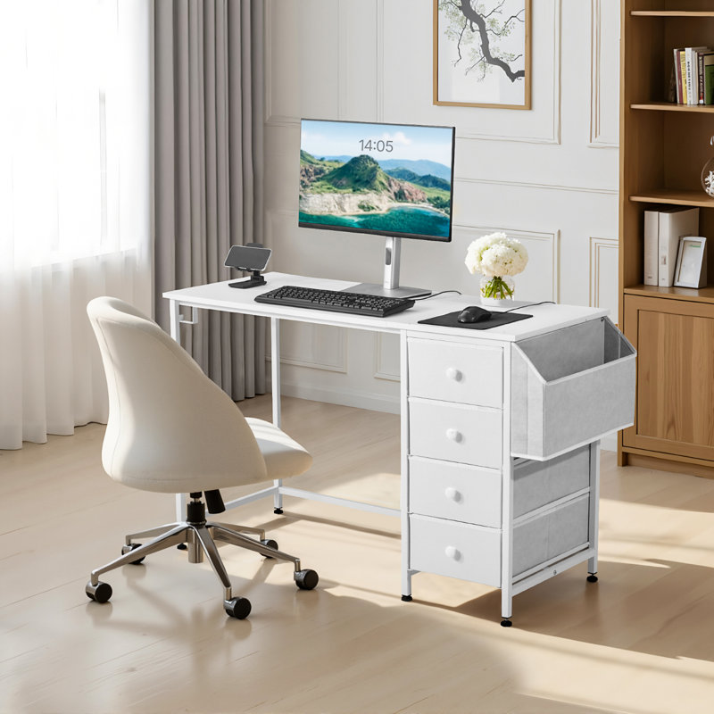 Metal Base Computer Desk