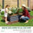 6x3x1ft large Garden Bed, Grey Color Rectangular Galvanized Metal Outdoor Garden Bed, Suitable for Backyard Ground Gardens for Growing Plants, Vegetables and Flowers.