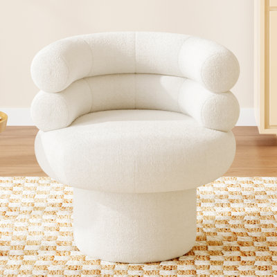 Chaise de coiffeuse pivotante 360 ° Chaise pivotante ronde Chaise de coiffeuse pour salon, chambre à coucher ou petit espace, rose